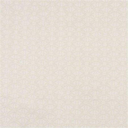 Designer Fabrics 54 in. Wide Ivory White- Flower Jacquard Woven Upholstery Grade Fabric E529